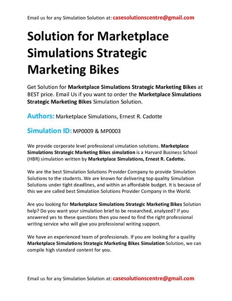 Newly published report on <b>Simulation</b> Software <b>Market</b> research report enlights study of industry top plyers, <b>market</b> growth, size, share, challenges, trends and cost structure. . Marketplace simulation strategy